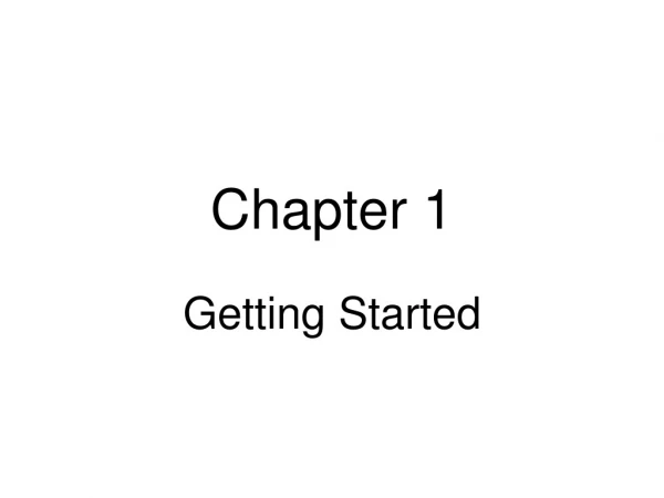 Chapter 1