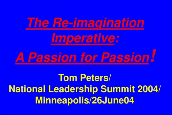 Slides at … tompeters