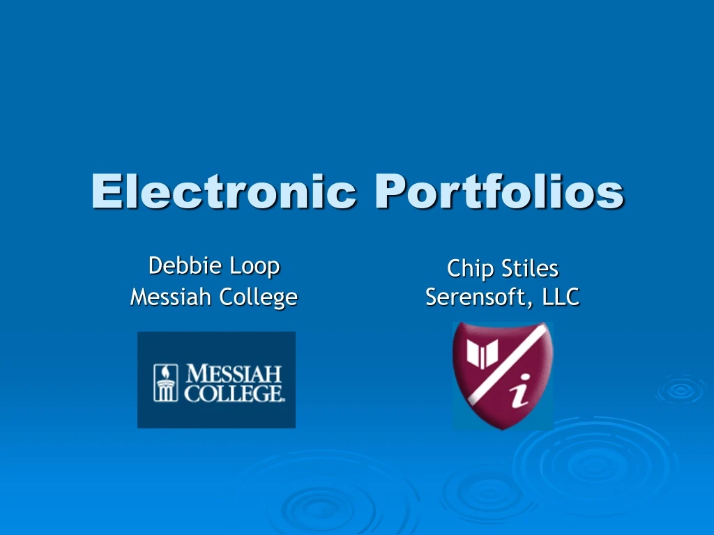 electronic portfolios