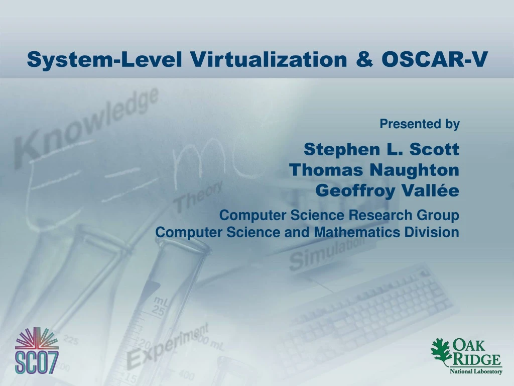 system level virtualization oscar v