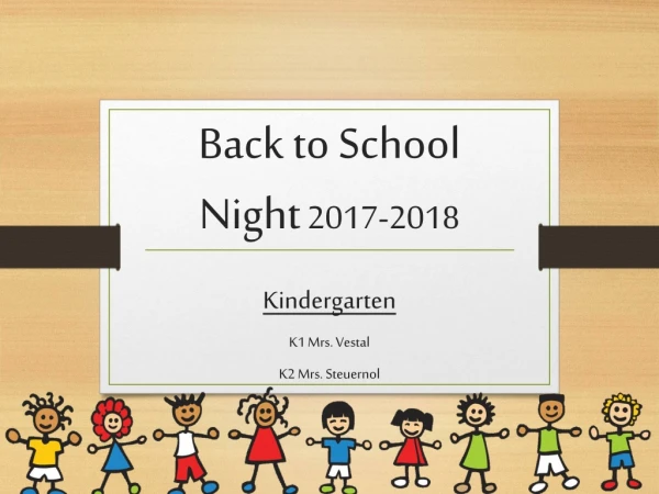 Back to School Night  2017-2018