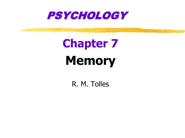 PSYCHOLOGY