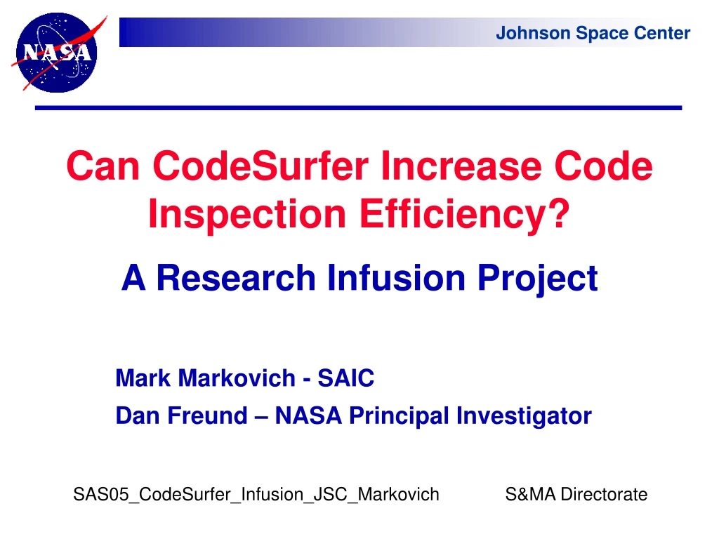 can codesurfer increase code inspection efficiency