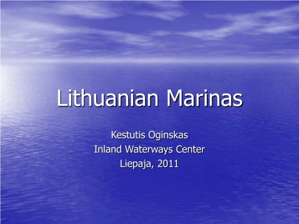 Lithuanian Marinas