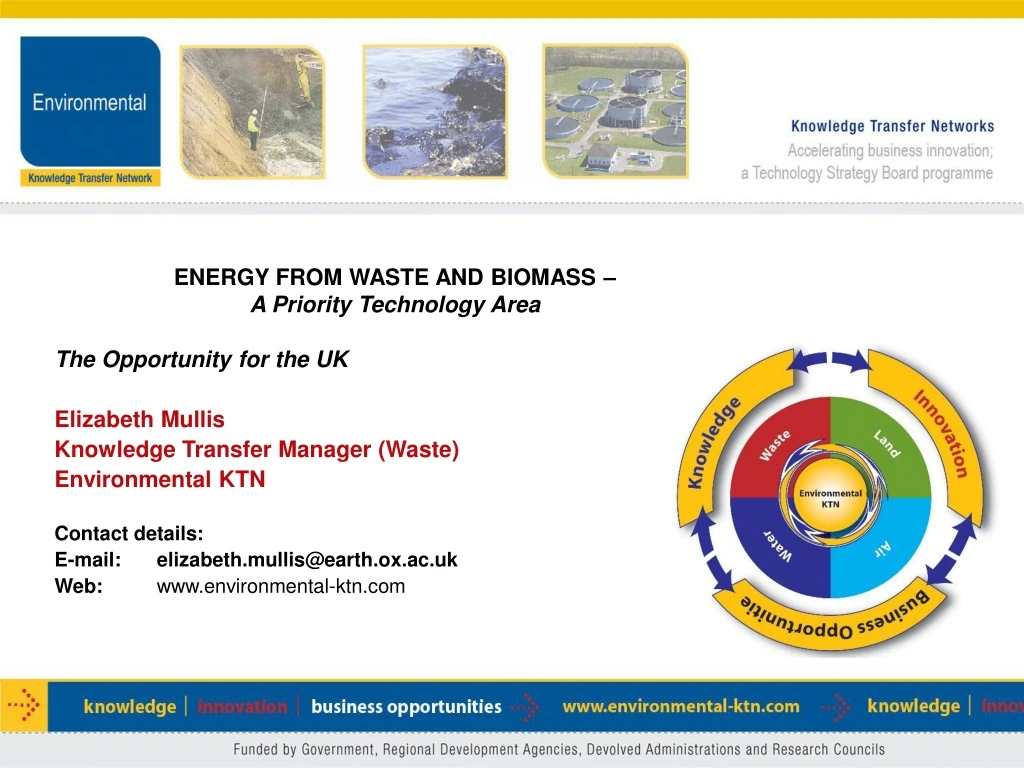 energy from waste and biomass a priority