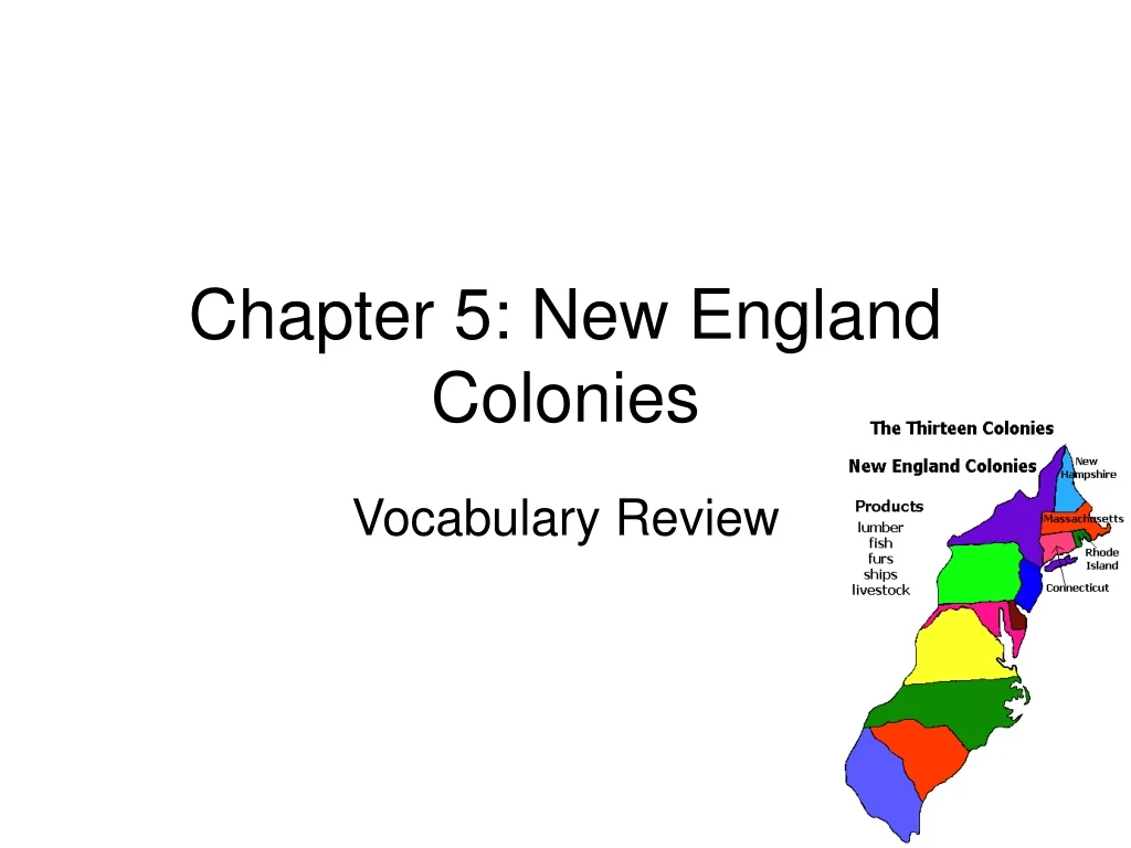 chapter 5 new england colonies