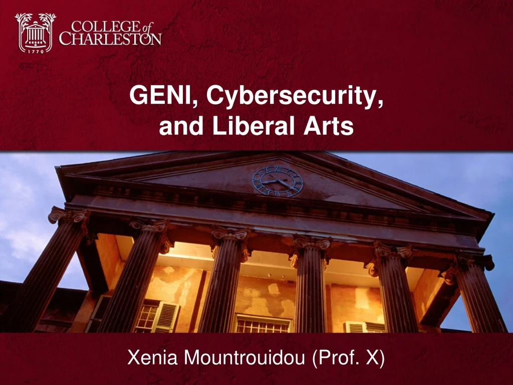 geni cybersecurity and liberal arts