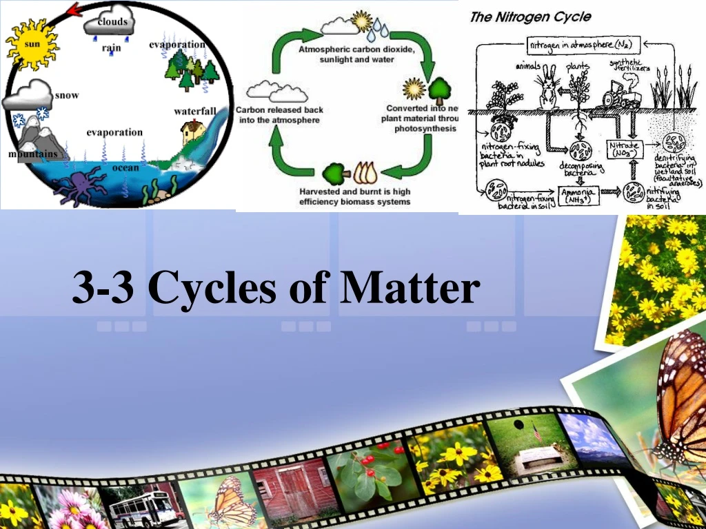 3 3 cycles of matter
