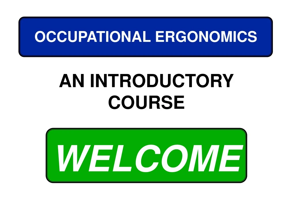 occupational ergonomics