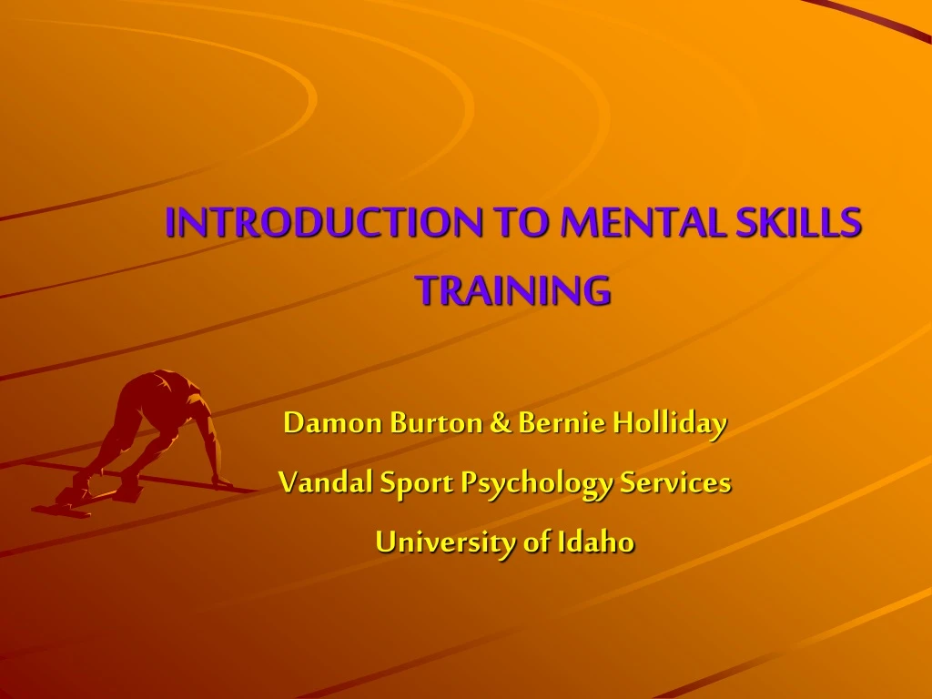 introduction to mental skills training