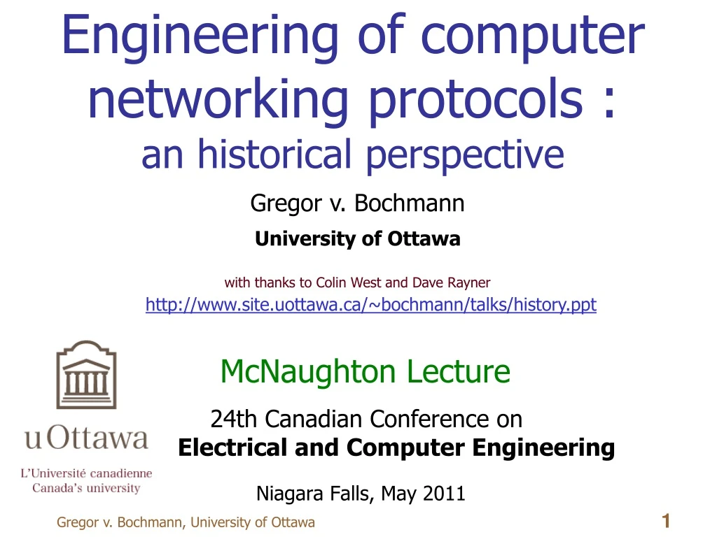 engineering of computer networking protocols an historical perspective