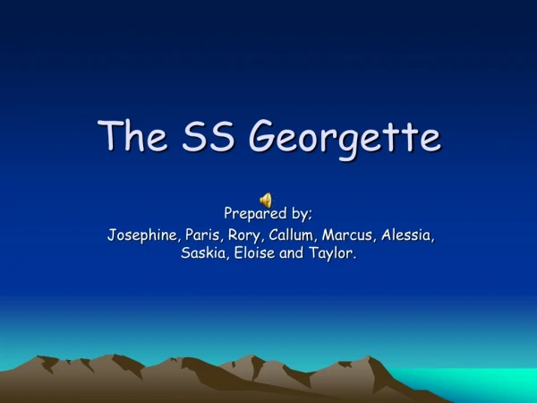 The SS Georgette