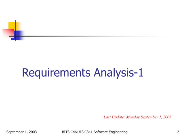 Requirements Analysis-1