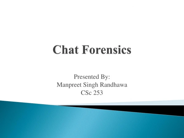 Chat Forensics