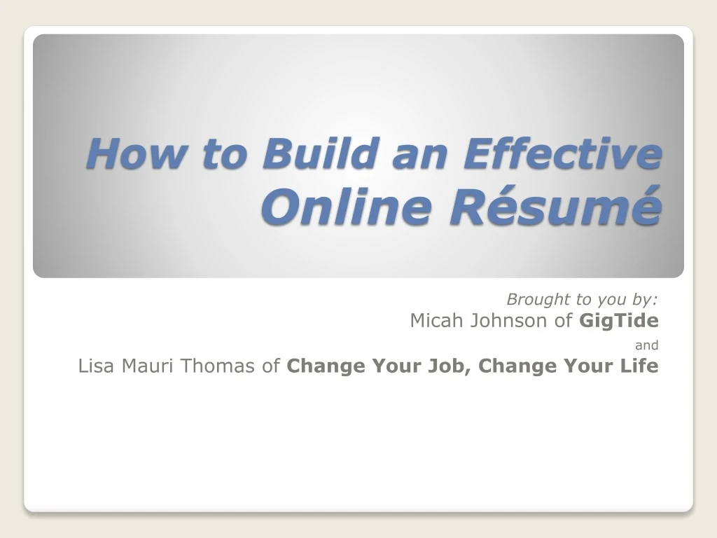 how to build an effective online r sum