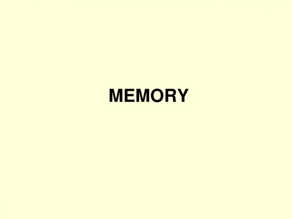 MEMORY