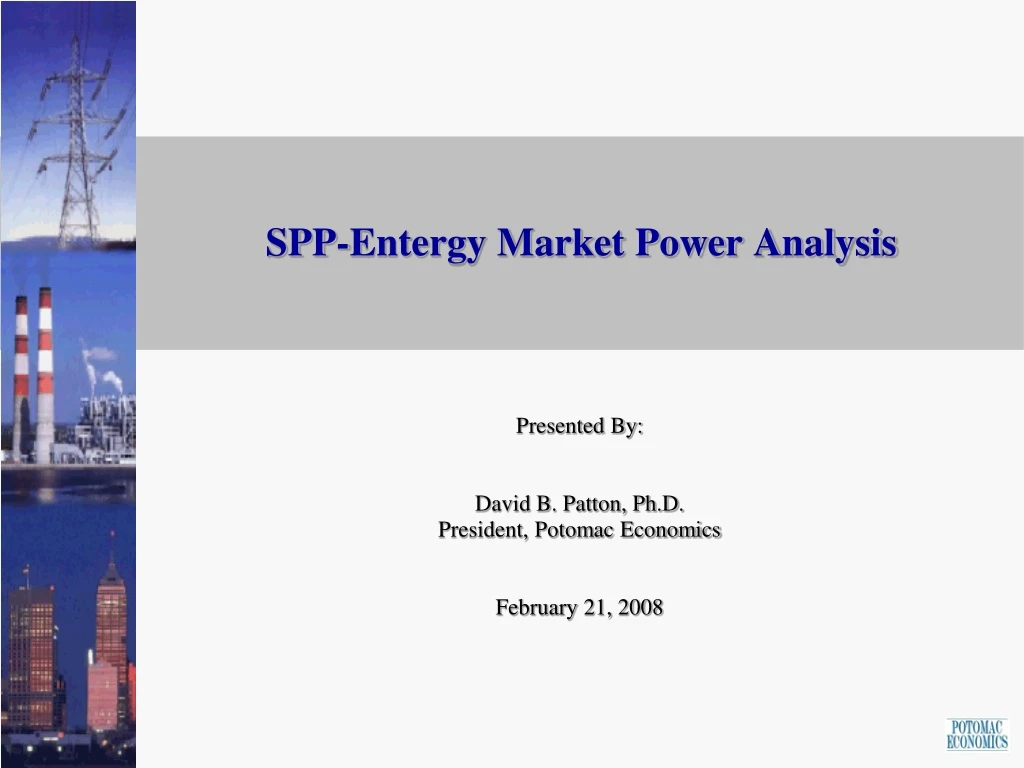spp entergy market power analysis