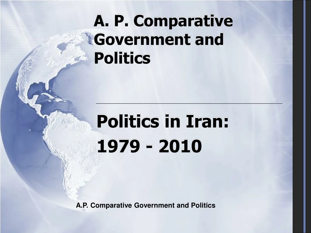 a p comparative government and politics