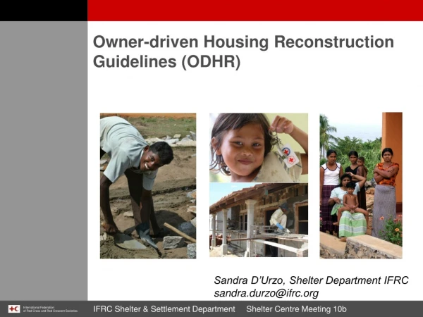 Owner-driven Housing Reconstruction Guidelines (ODHR)