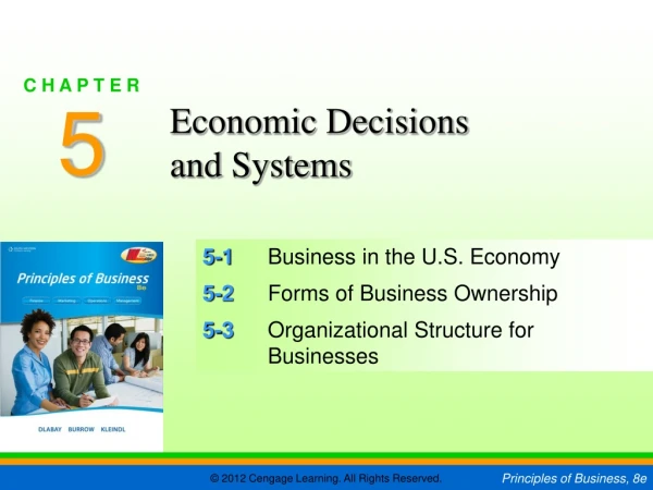 5-1 	Business in the U.S. Economy 5-2 	Forms of Business Ownership