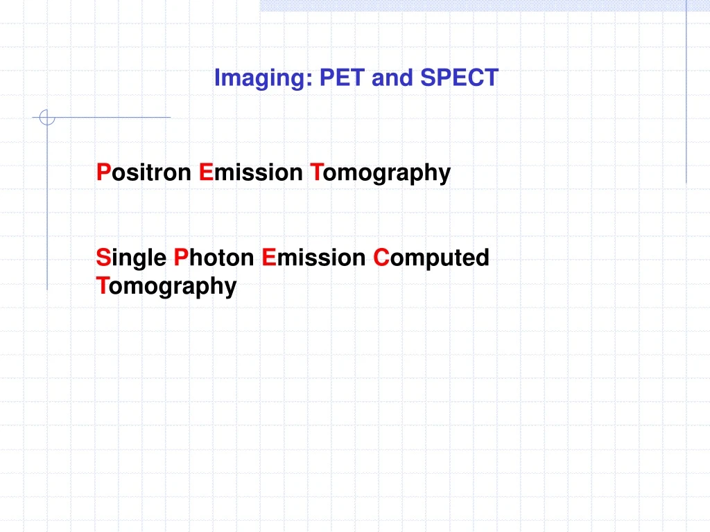 imaging pet and spect