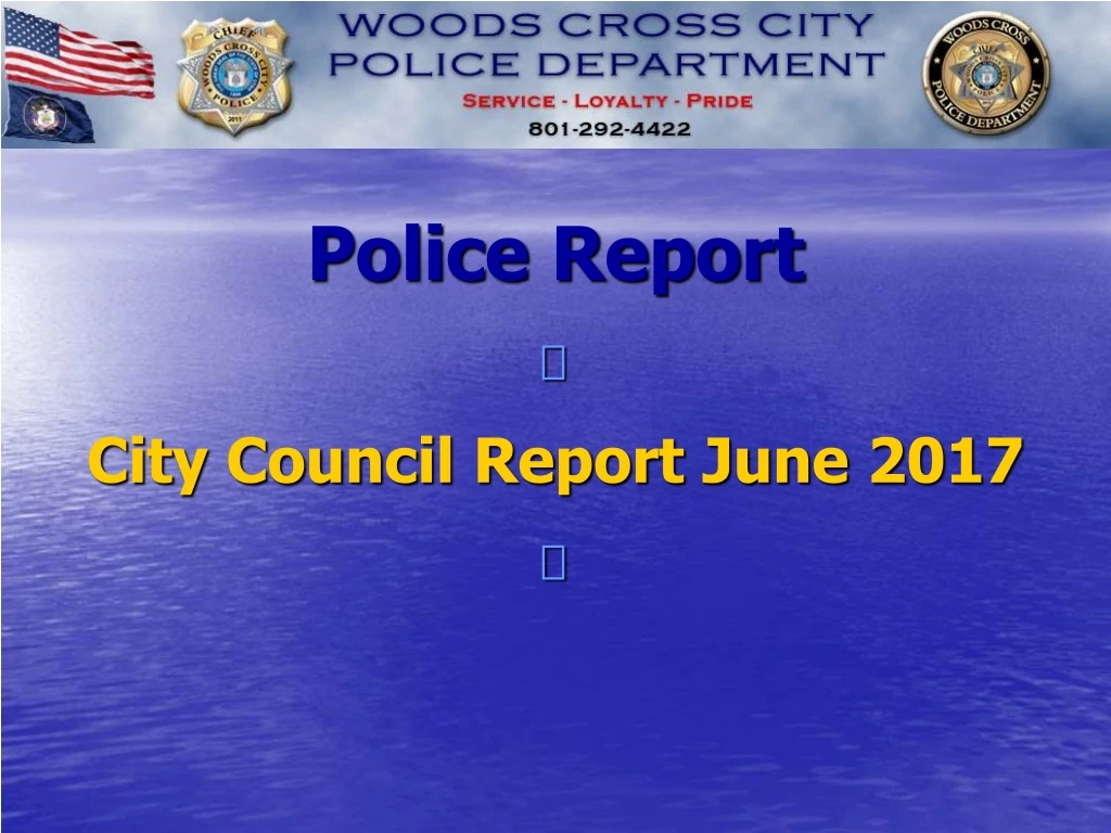 police report city council report june 2017