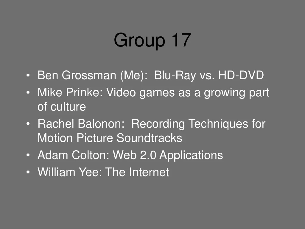 group 17