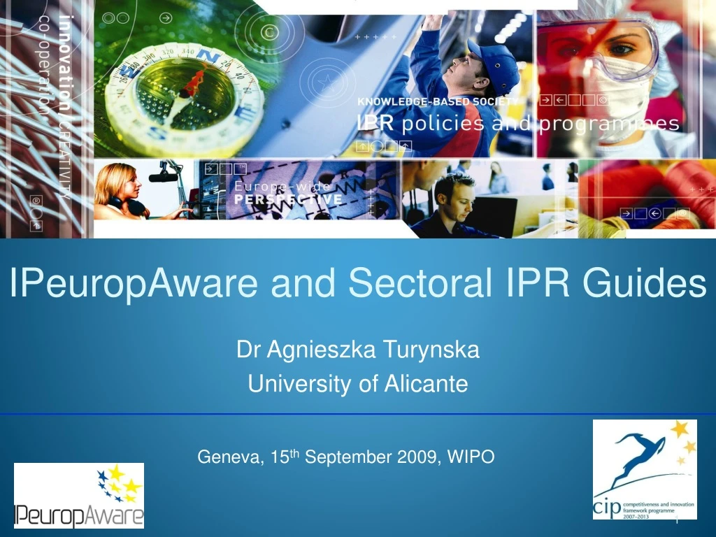 ipeuropaware and sectoral ipr guides