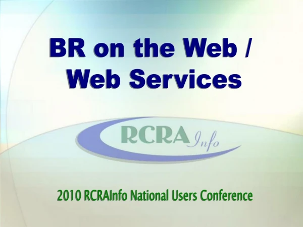BR on the Web /  Web Services