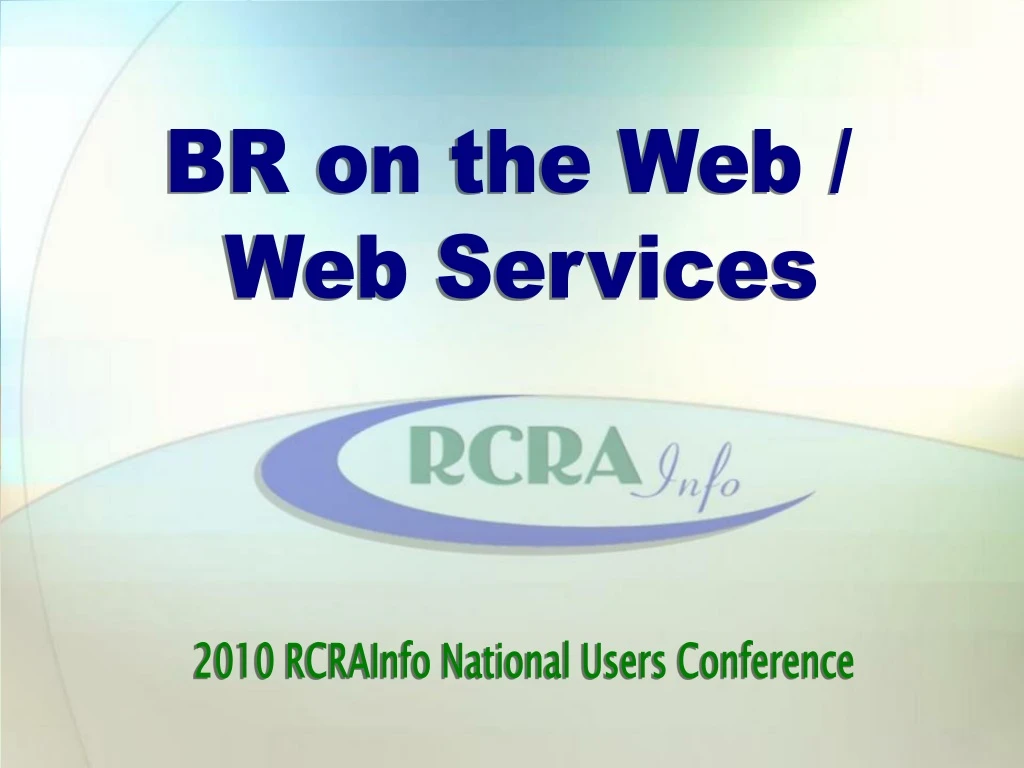 br on the web web services