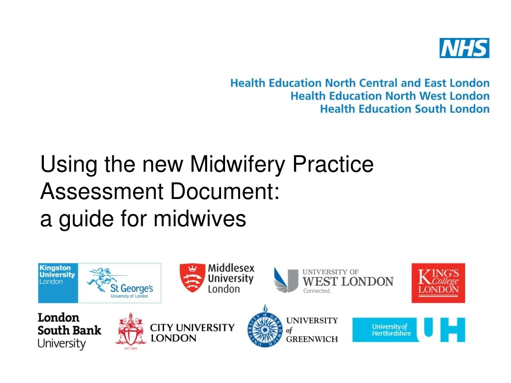 using the new midwifery practice assessment