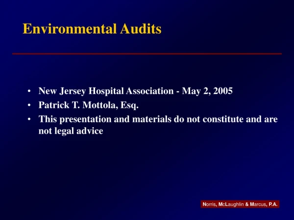 Environmental Audits