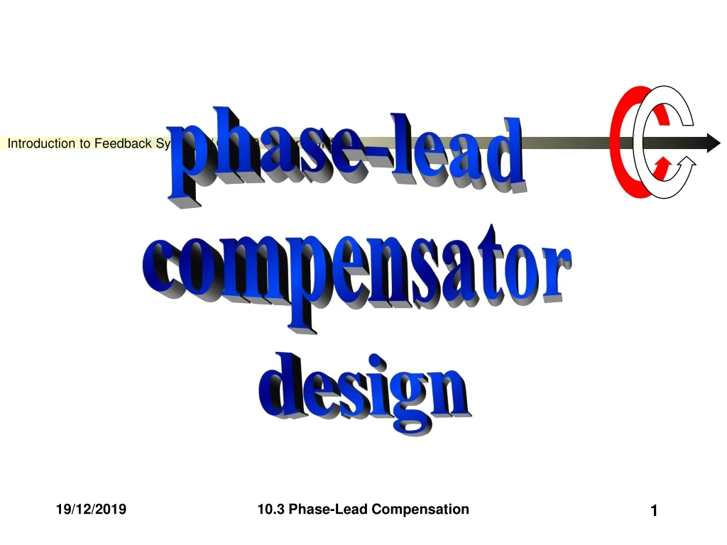 phase lead compensator design