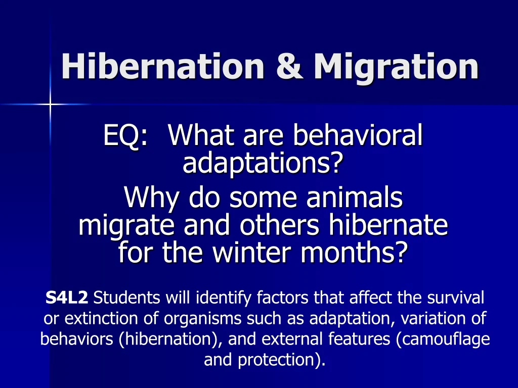 hibernation migration