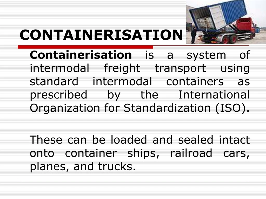 containerisation