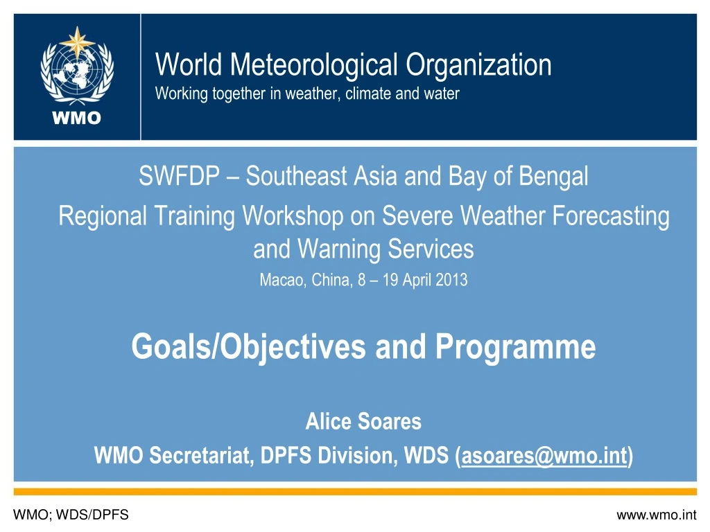 world meteorological organization working together in weather climate and water