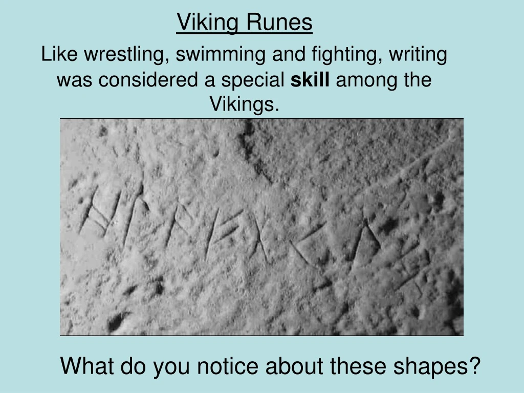 viking runes like wrestling swimming and fighting