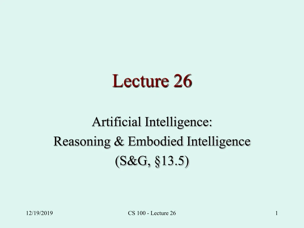 lecture 26