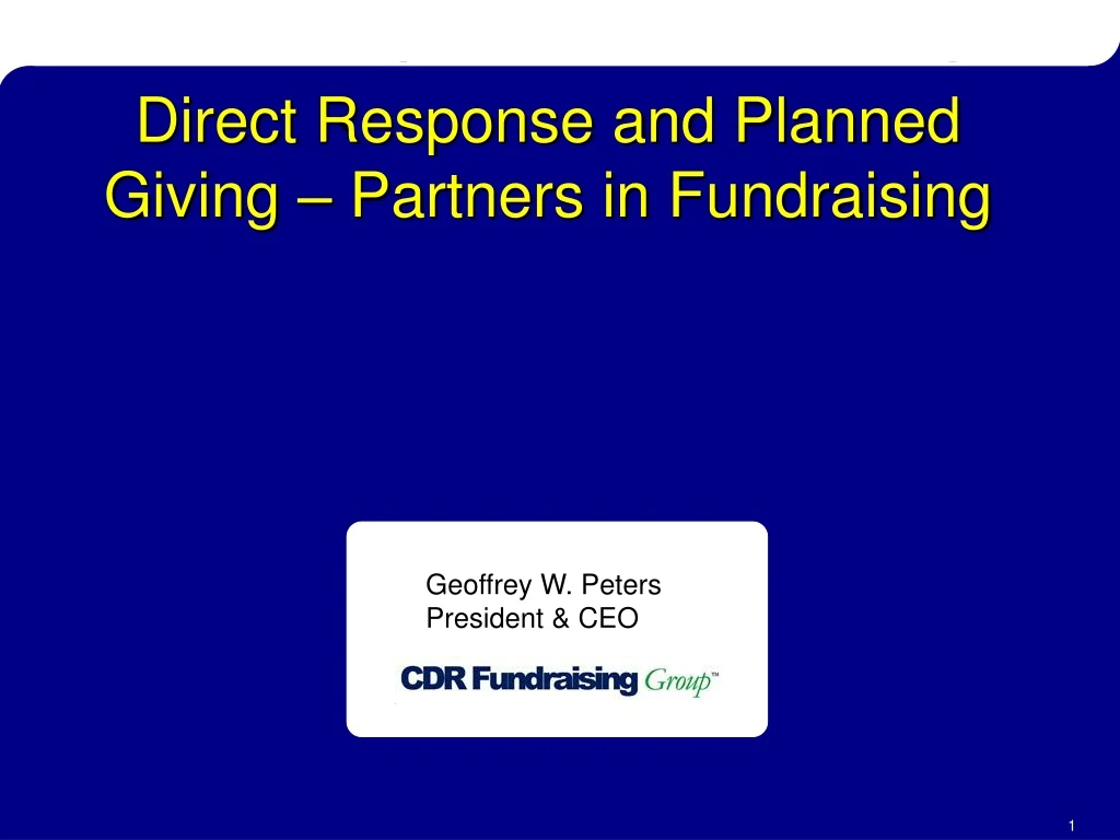 direct response and planned giving partners