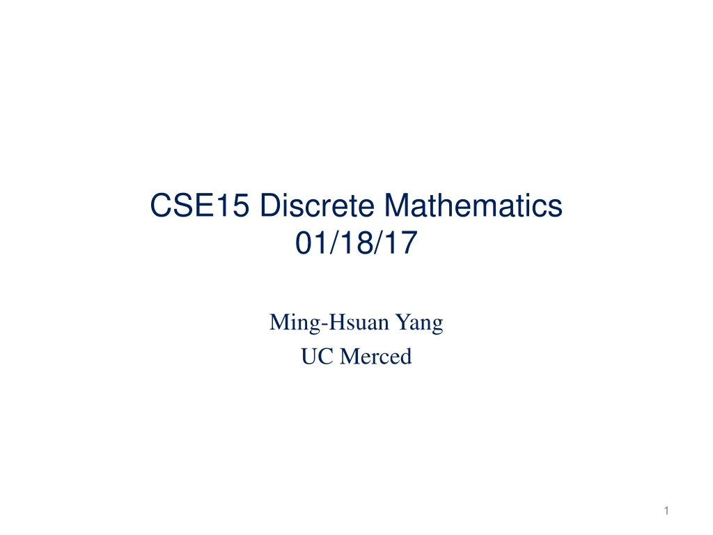 cse15 discrete mathematics 01 18 17