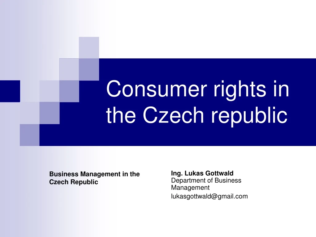 consumer rights in the czech republic