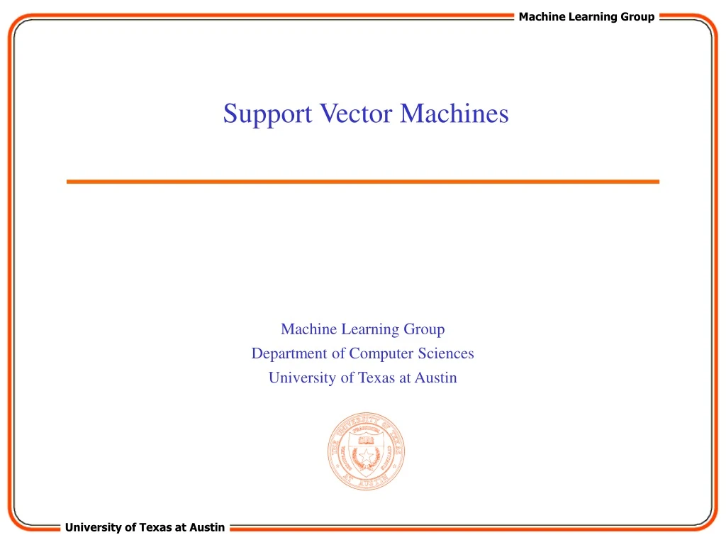 support vector machines