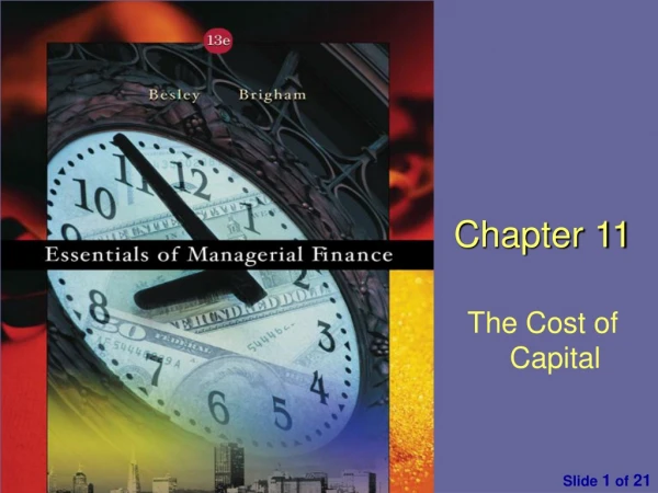 Chapter  11 The Cost of Capital