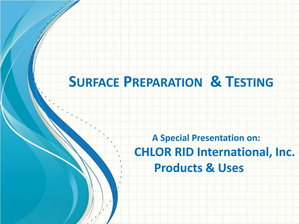 surface preparation testing