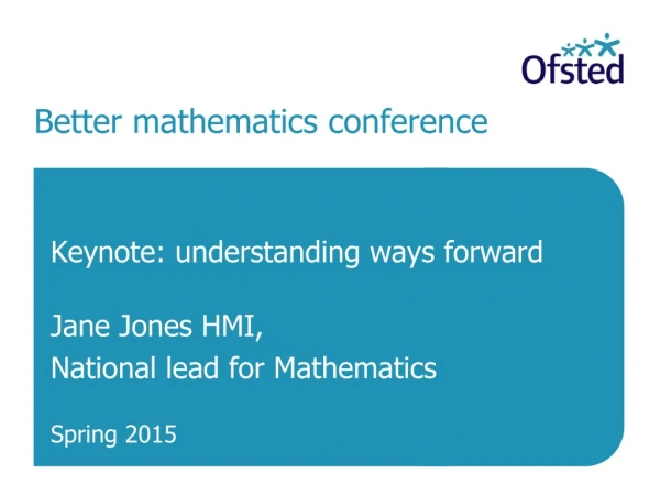 Better mathematics conference