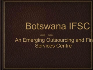 Botswana IFSC - slide 1