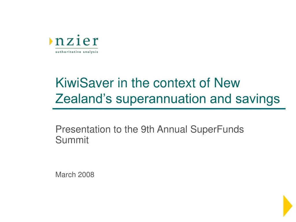 kiwisaver in the context of new zealand s superannuation and savings