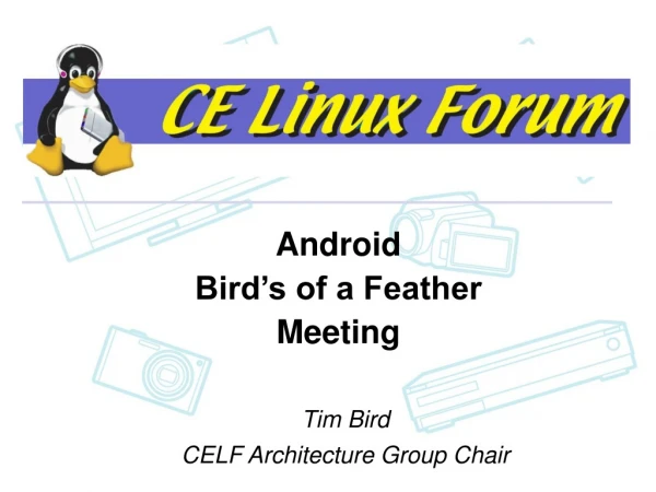 Android Bird’s of a Feather Meeting