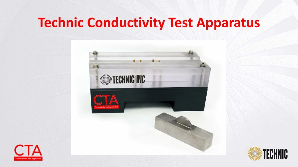 technic conductivity test apparatus