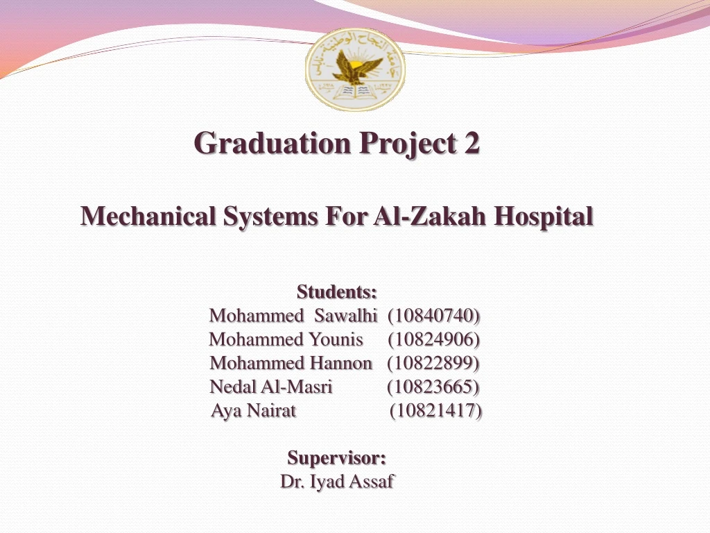 graduation project 2 mechanical systems
